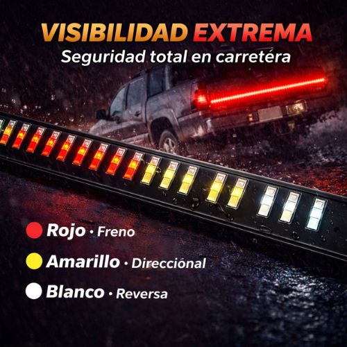 LUZ LED TRASERA PARA CARRO - UNIVERSAL