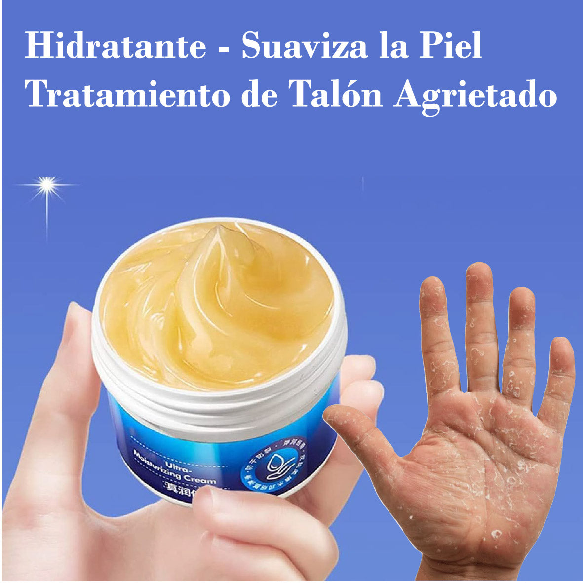 Crema hidratante anti grietas, para pies y manos - 40g