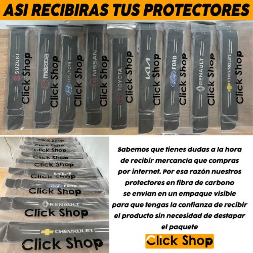 8 PROTECTORES FIBRA CARBONO + PROTECTOR BAUL - 40% DCTO..