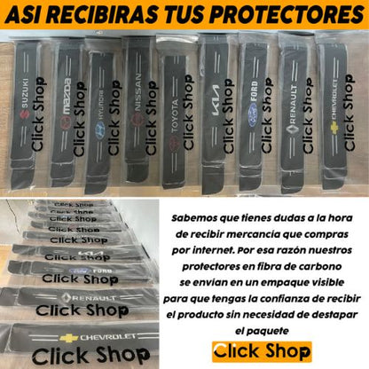 8 PROTECTORES FIBRA CARBONO + PROTECTOR BAUL - 40% DCTO..