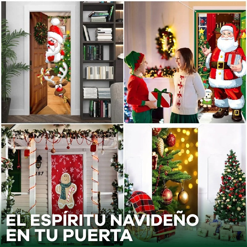 DECORACIÓN NAVIDEÑA PARA PUERTA