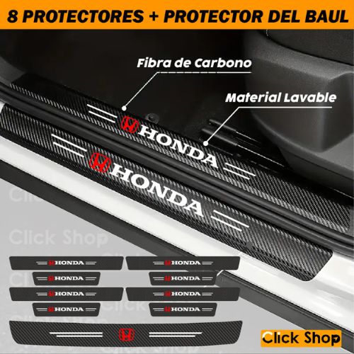 8 PROTECTORES FIBRA CARBONO + PROTECTOR BAUL - 40% DCTO..