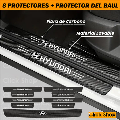 8 PROTECTORES FIBRA CARBONO + PROTECTOR BAUL - 40% DCTO
