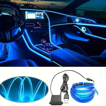 Cinta Led Flexible para Interior de Carro - 5 Metros