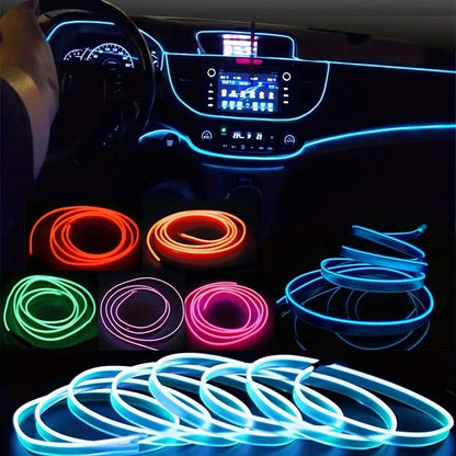 Cinta Led Flexible para Interior de Carro - 5 Metros