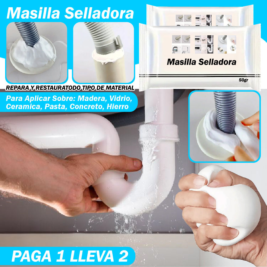 Masilla Selladora Blanca - Impermeable  50 gr