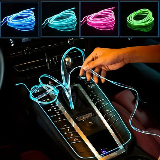 Cinta Led Flexible para Interior de Carro - 5 Metros